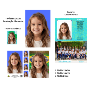 1. KIT RECORDAÇÃO ESCOLAR - para os alunos que receberam o kit fotográfico